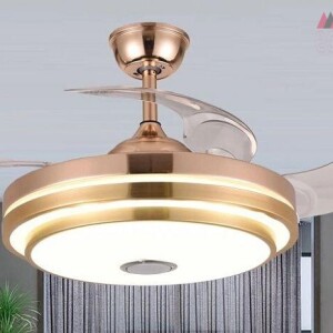 Lustre ventilo MP3 dore