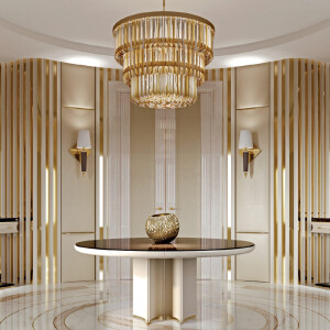 Lustre suspendu en cristal