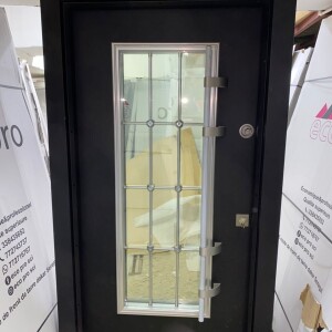 Porte sécurité 3837 noir D 120/215cm